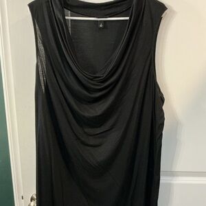 Torrid Black Draped Neckline Dress